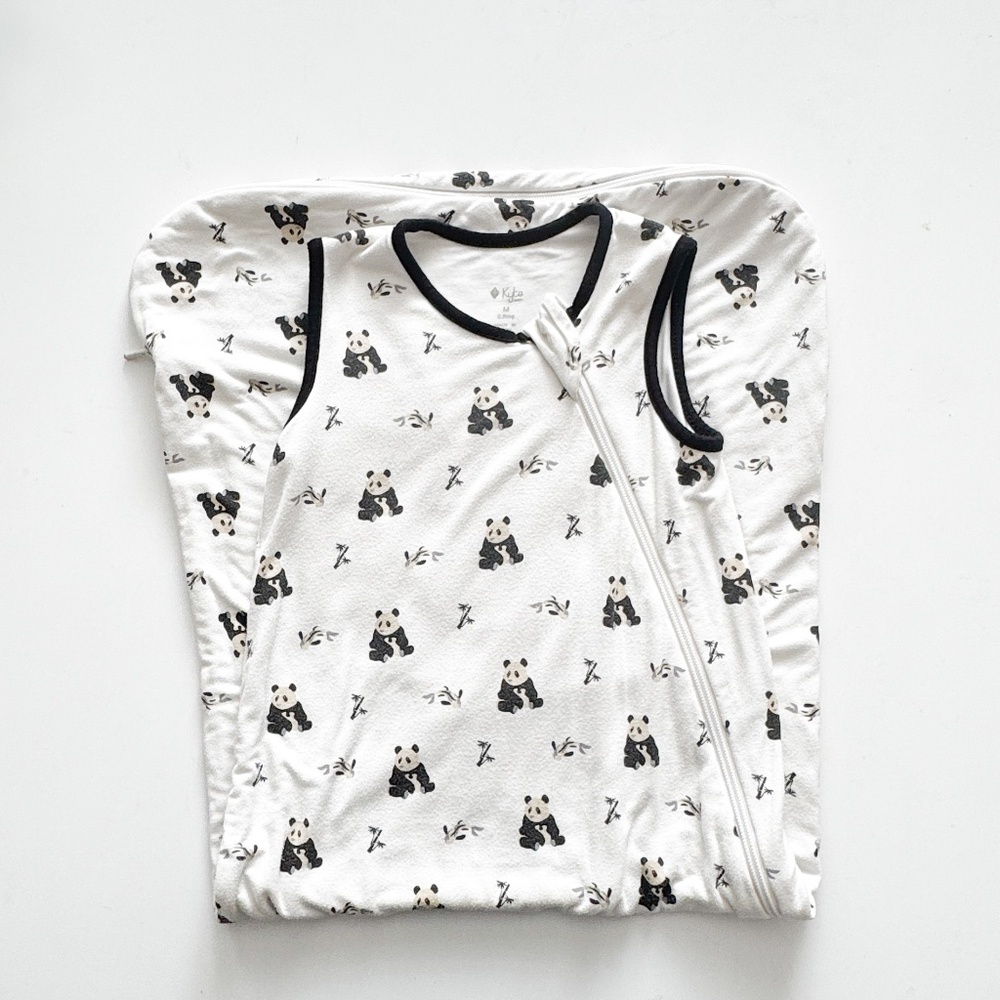 Kyte Baby Panda Sleepsack, Medium, 0.5 Tog, White
